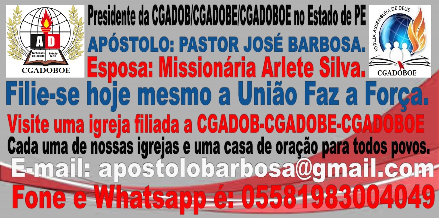 Apóstolo: Pastor José Barbosa da Silva