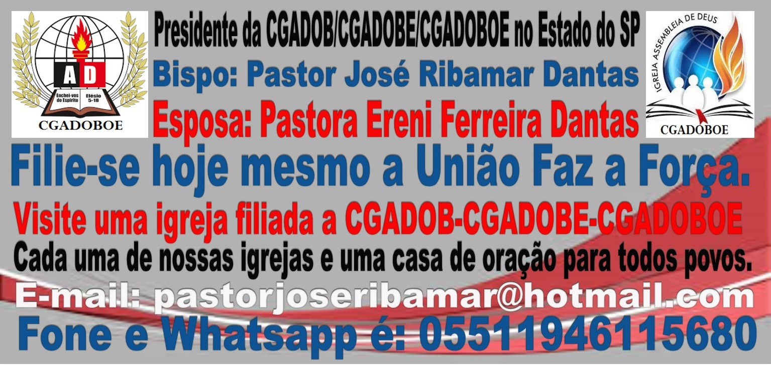 Bispo: Pastor José Ribamar Dantas e Esposa Pastora Ireni Ferreira Dantas